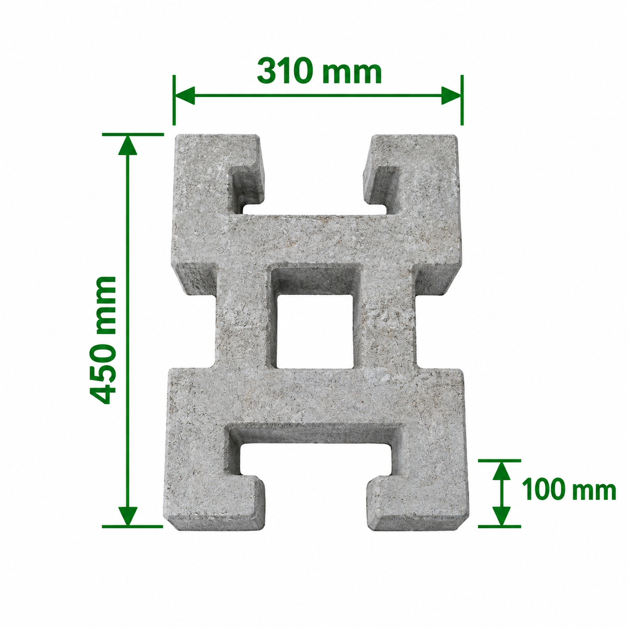 Erosion Control Block 450x310x100 mm Erosion Control Concrete Block 450x310x100 mm in Chittagong | R Trading BD