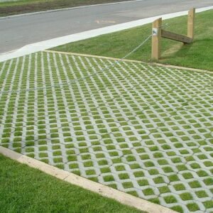 Grass paver work