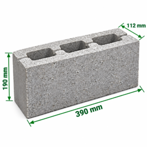 Hollow Concrete Block 390x190x112 mm for building construction in Chittagong
