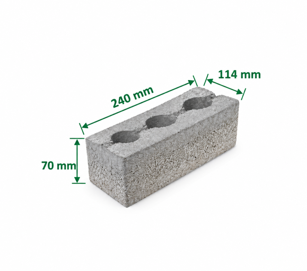 3 Hole Concrete Brick