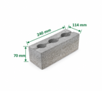 3 Hole Concrete Brick