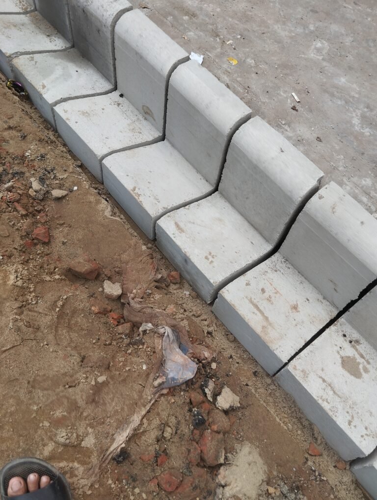 Saucer Drain With Curbstone Work Agrabad
