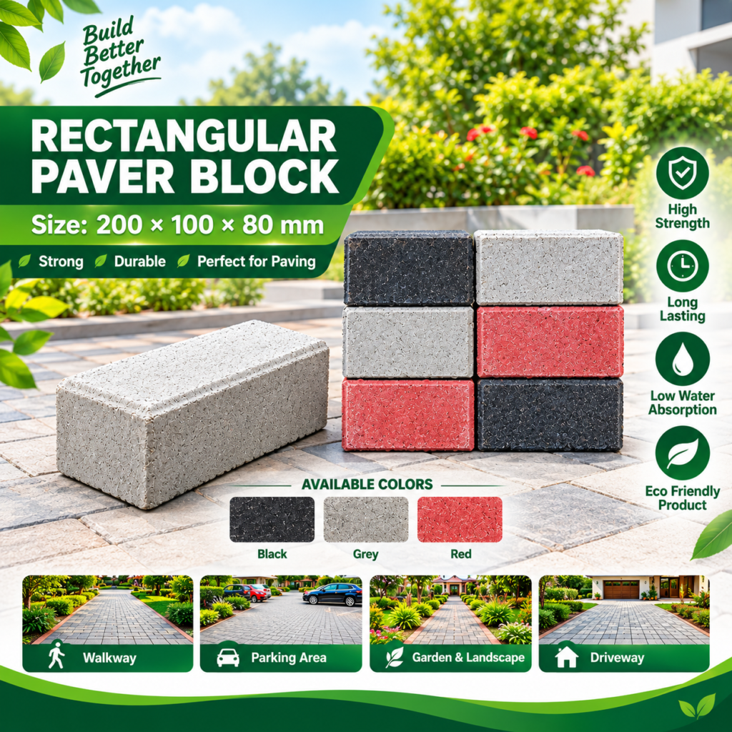 Rectengular Paver Block