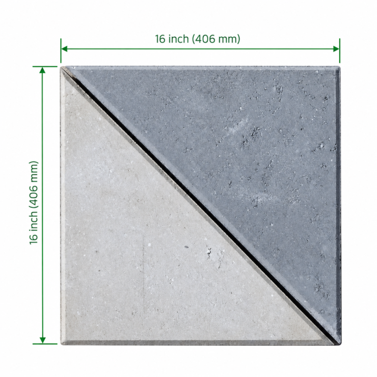Triangle Concrete Paver Block for Road, Footpath and Outdoor Paving in Bangladesh